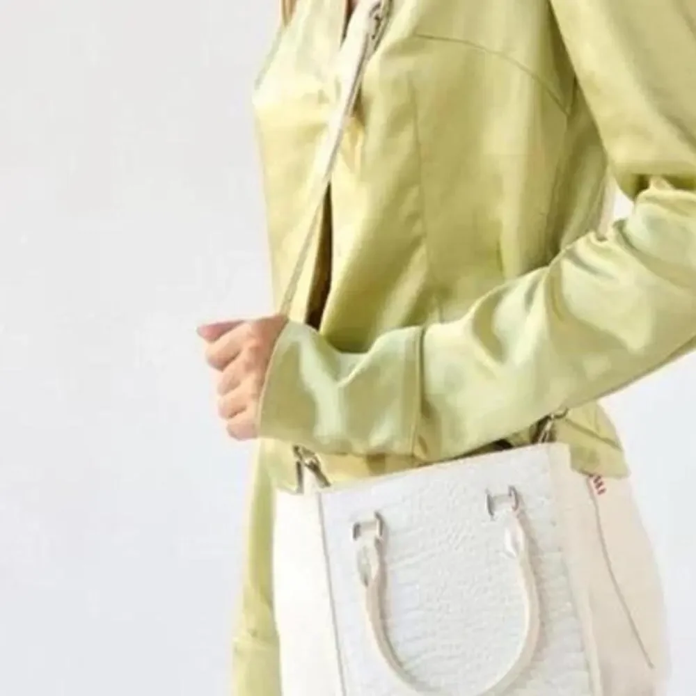 Urban Outfitters white croc embossed mini tote purse new with tags